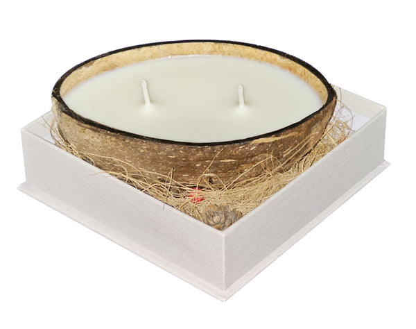 Natural soy aromatic candle in a Coconut Shell 150 gr