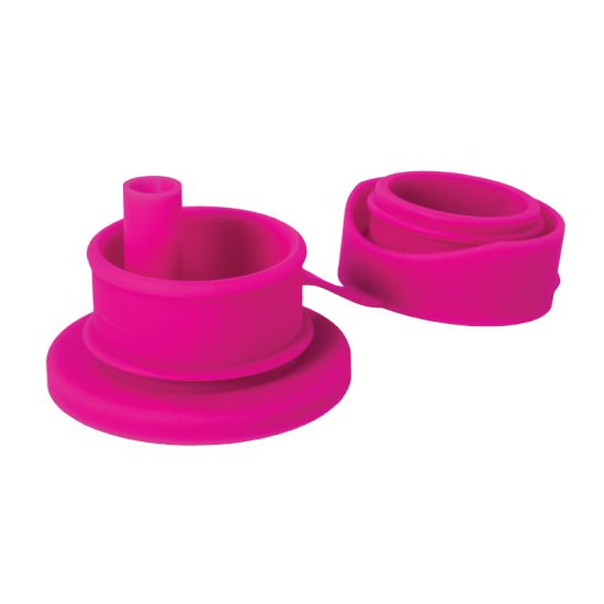 Pura big mouth silicone straw - pink
