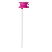 Pura big mouth silicone straw - pink